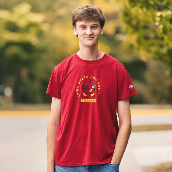 Champion® Walking Cy Iowa State University Cardinal T-Shirt